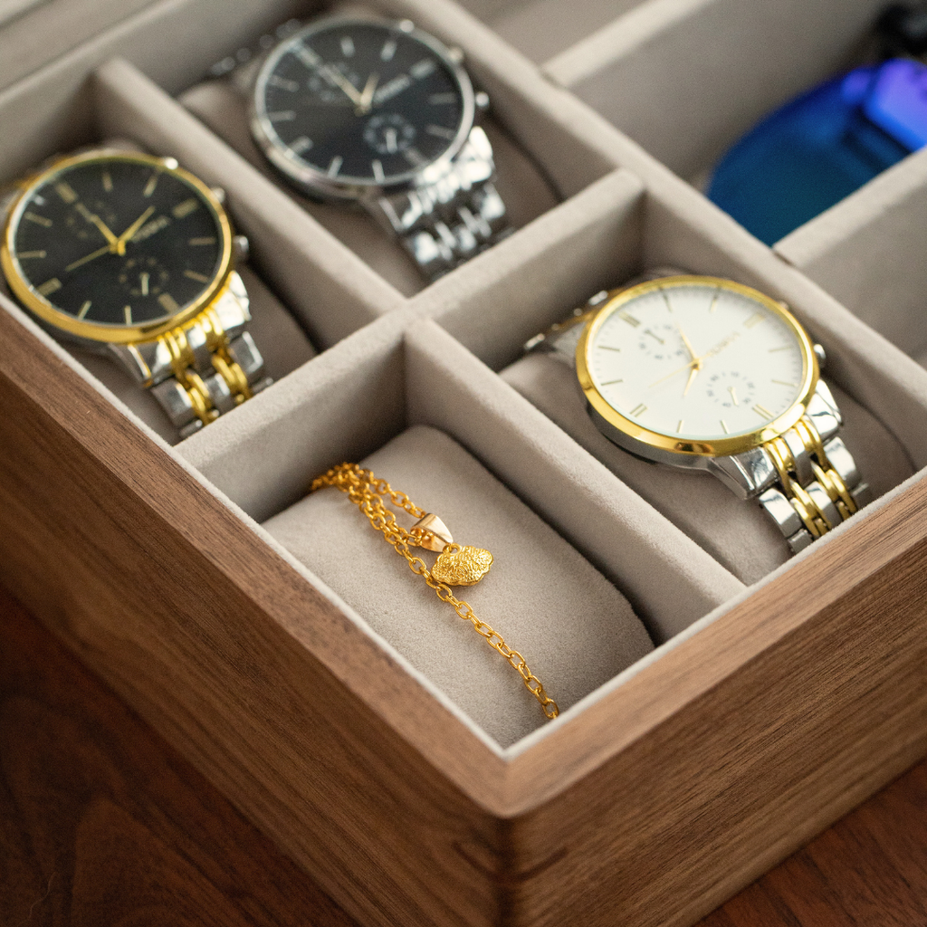 Wooden Watch Box 4+3 slots