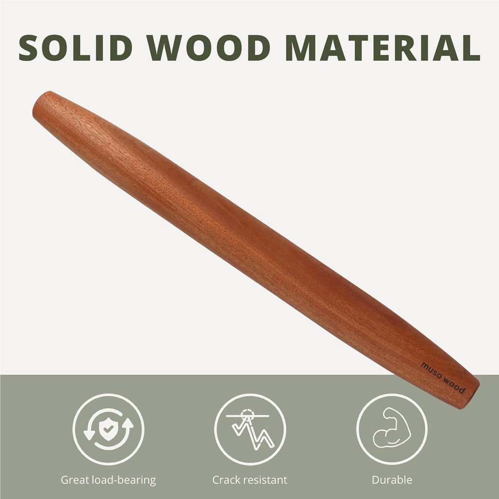 Wooden Rolling Pin 17.5"